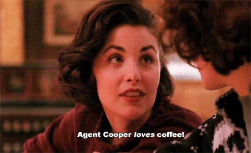 Agent Cooper loves coffee